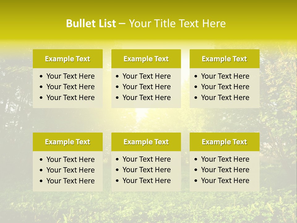Sunrise Park Spring PowerPoint Template