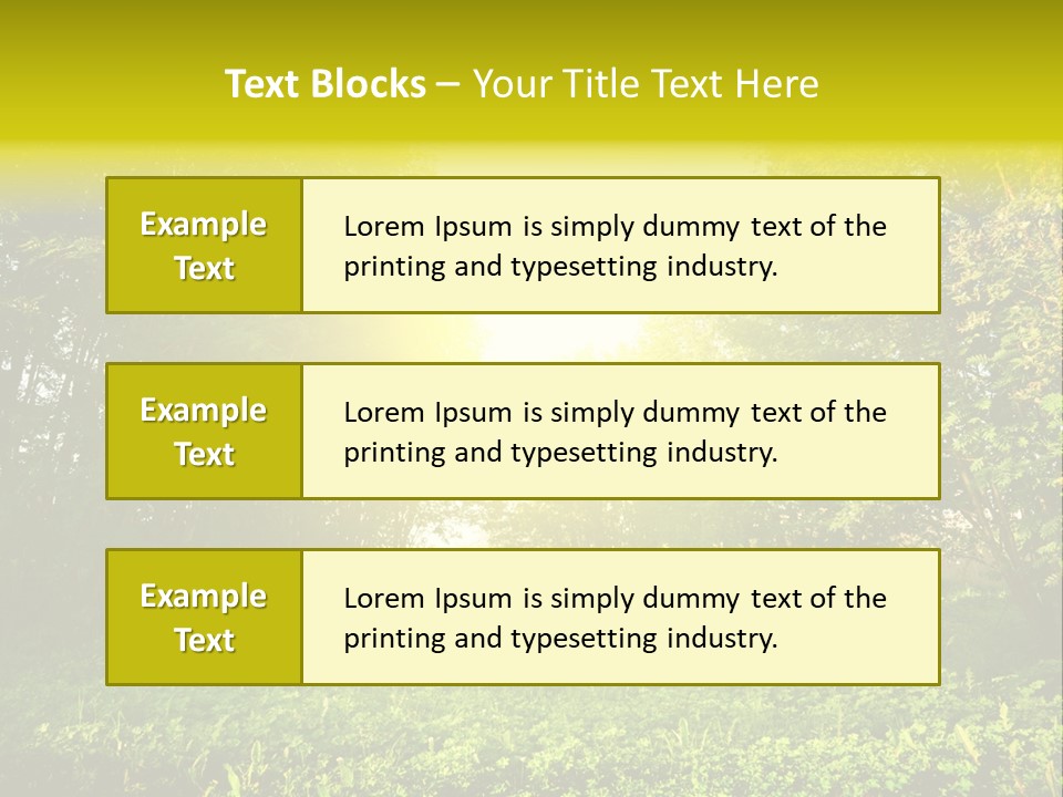 Sunrise Park Spring PowerPoint Template