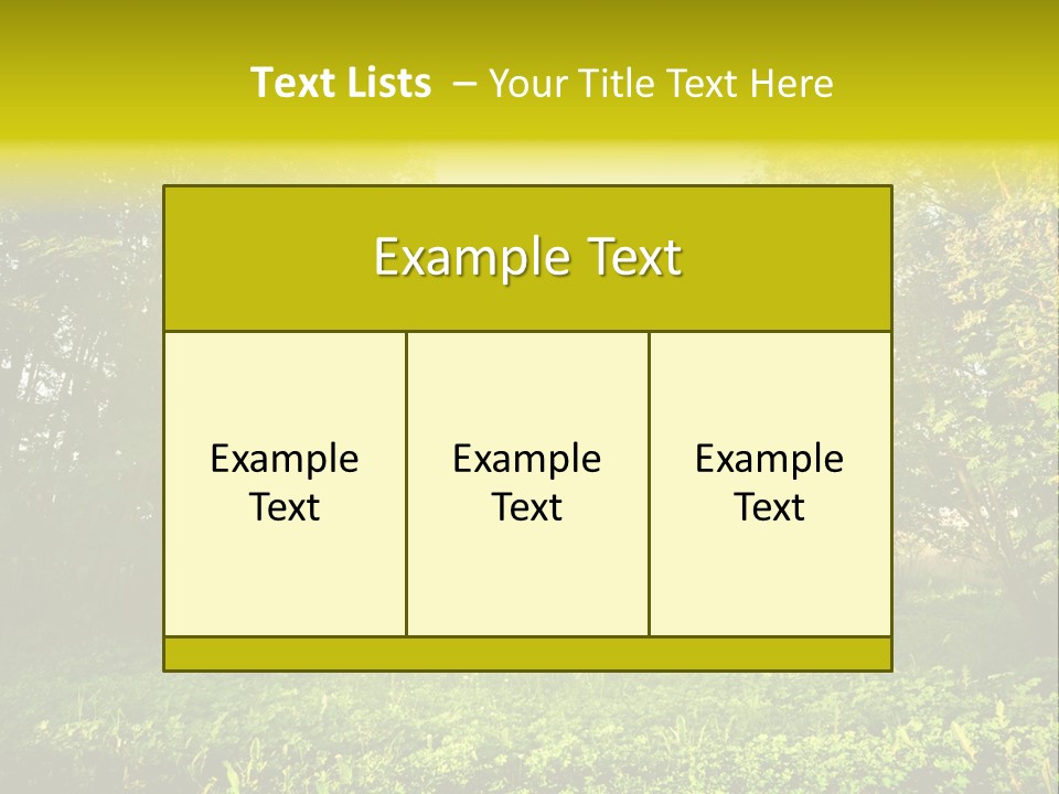 Sunrise Park Spring PowerPoint Template