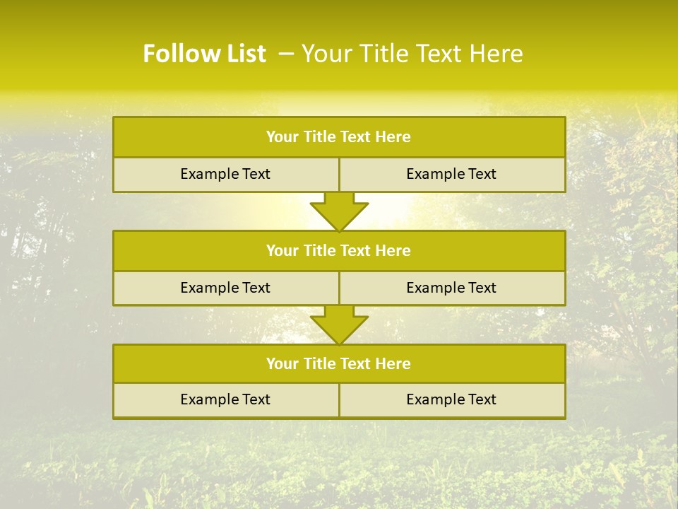 Sunrise Park Spring PowerPoint Template
