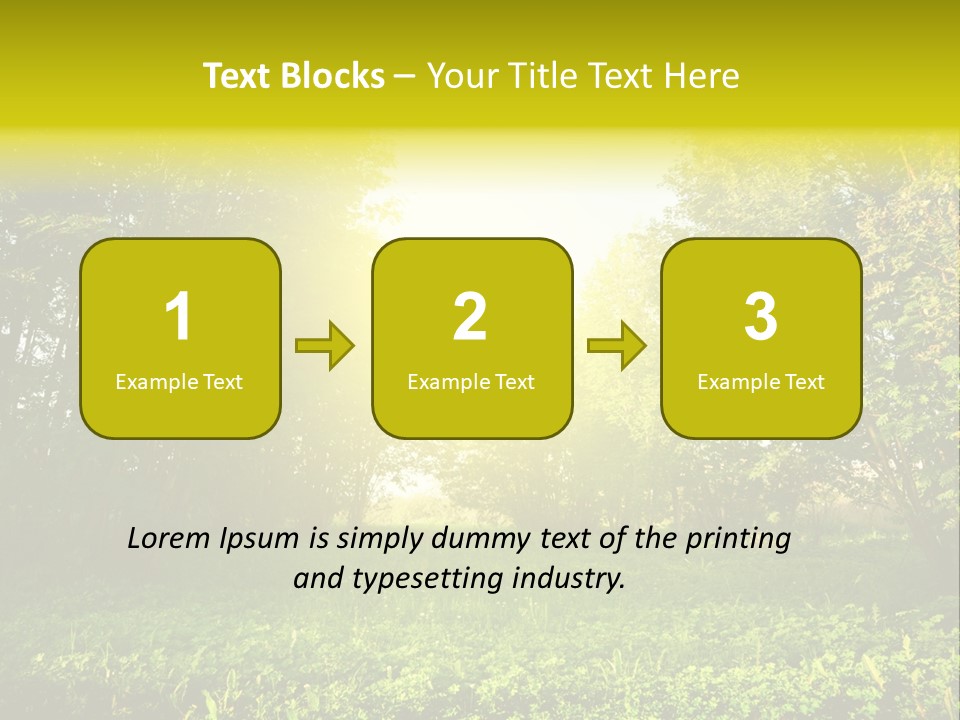 Sunrise Park Spring PowerPoint Template