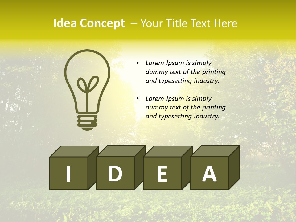 Sunrise Park Spring PowerPoint Template