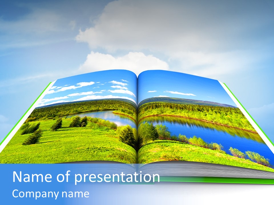 Closeup Forest Training PowerPoint Template