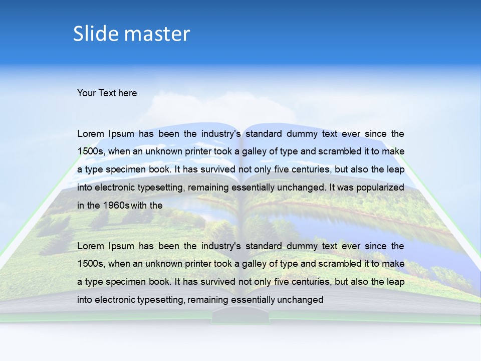Closeup Forest Training PowerPoint Template
