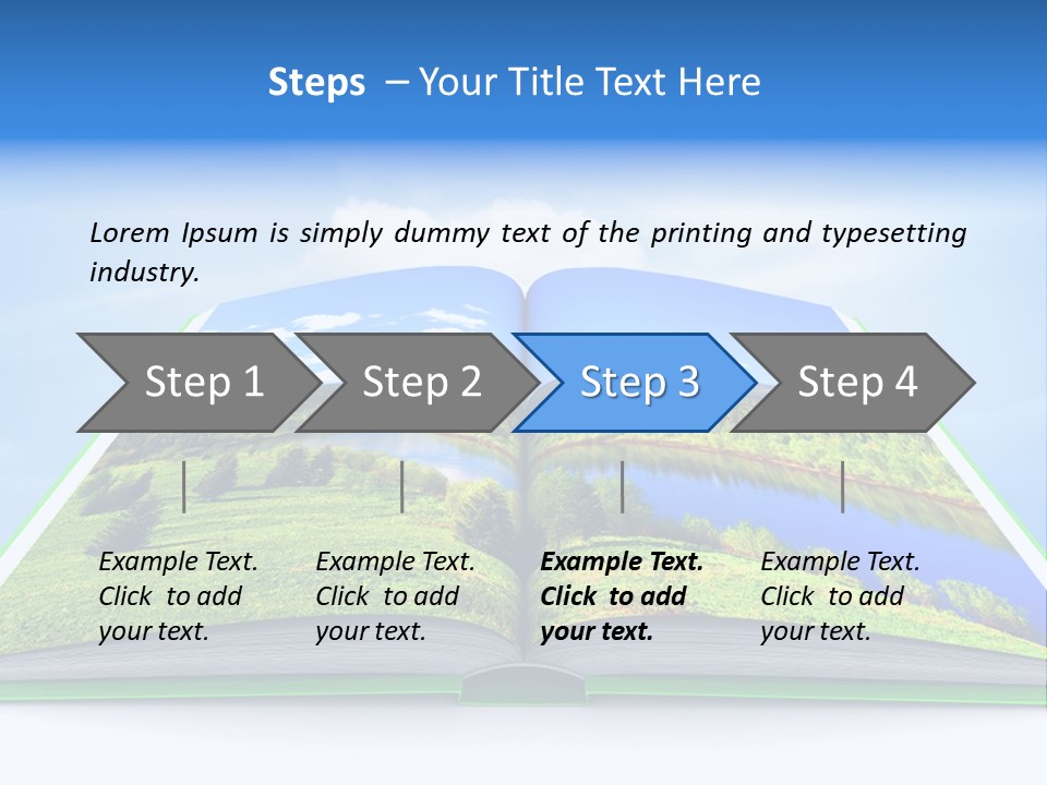 Closeup Forest Training PowerPoint Template