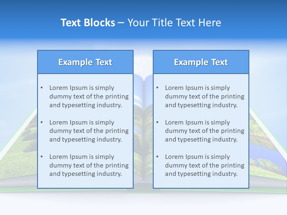 Closeup Forest Training PowerPoint Template