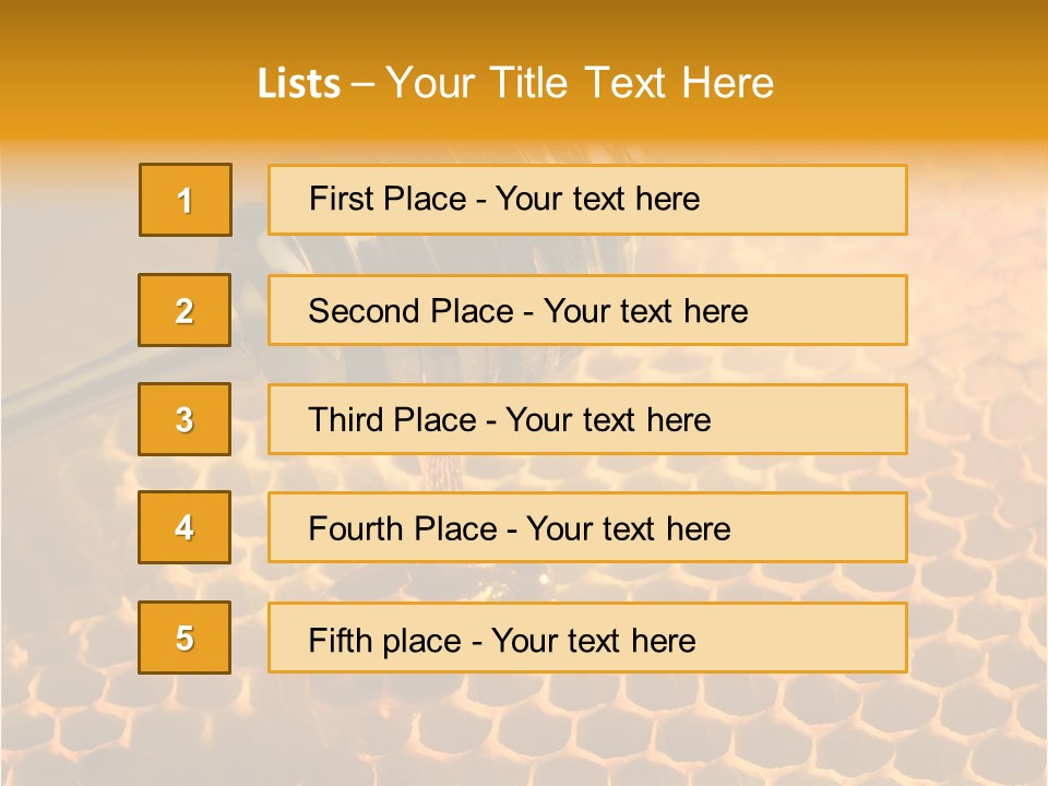 Background Honey Meal PowerPoint Template