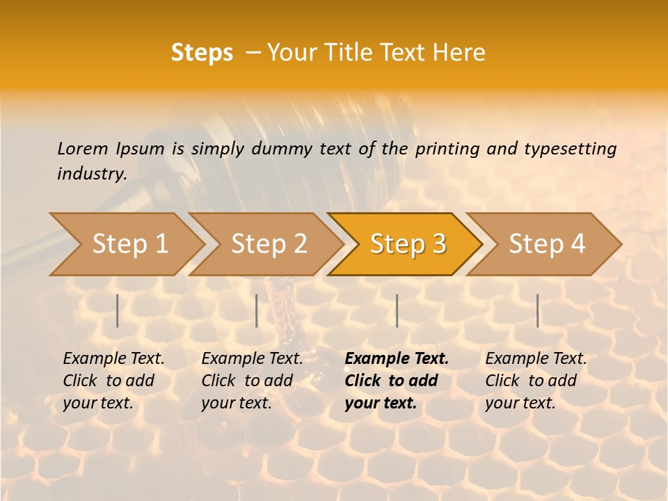 Background Honey Meal PowerPoint Template