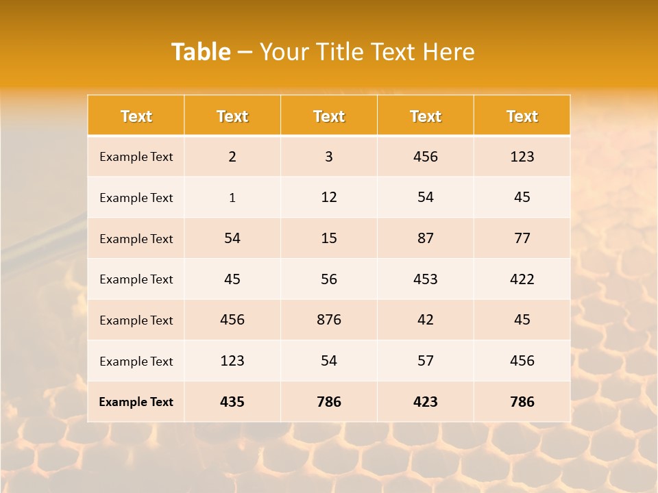 Background Honey Meal PowerPoint Template