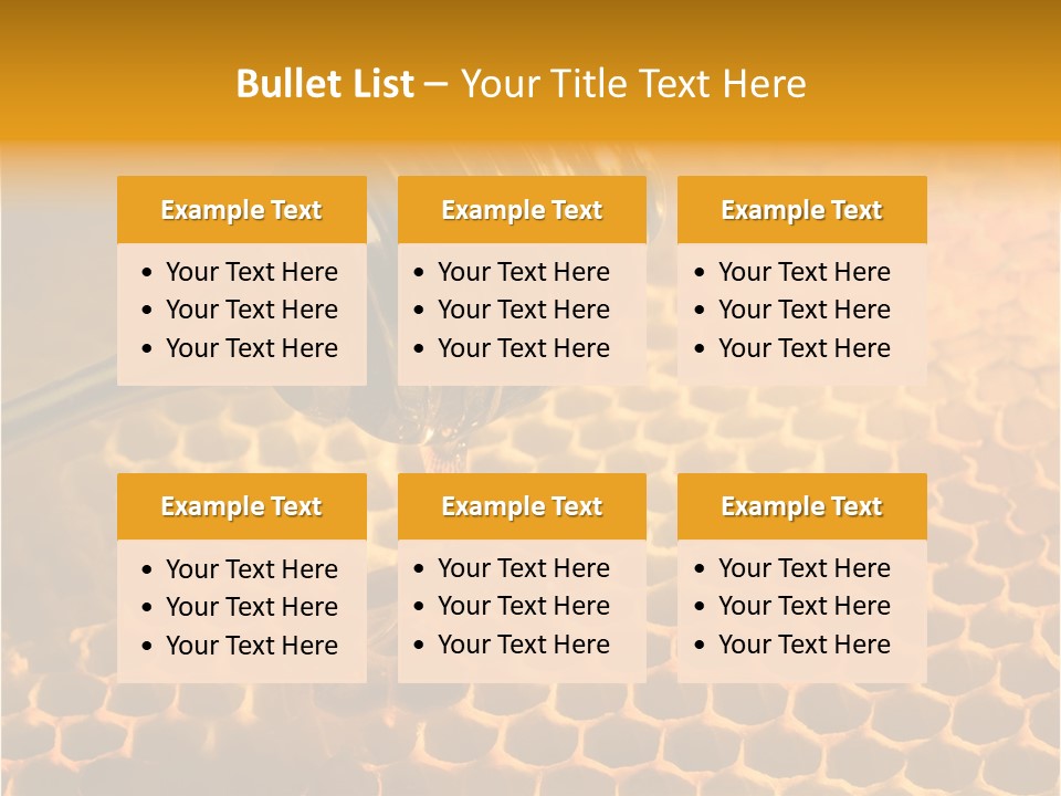 Background Honey Meal PowerPoint Template