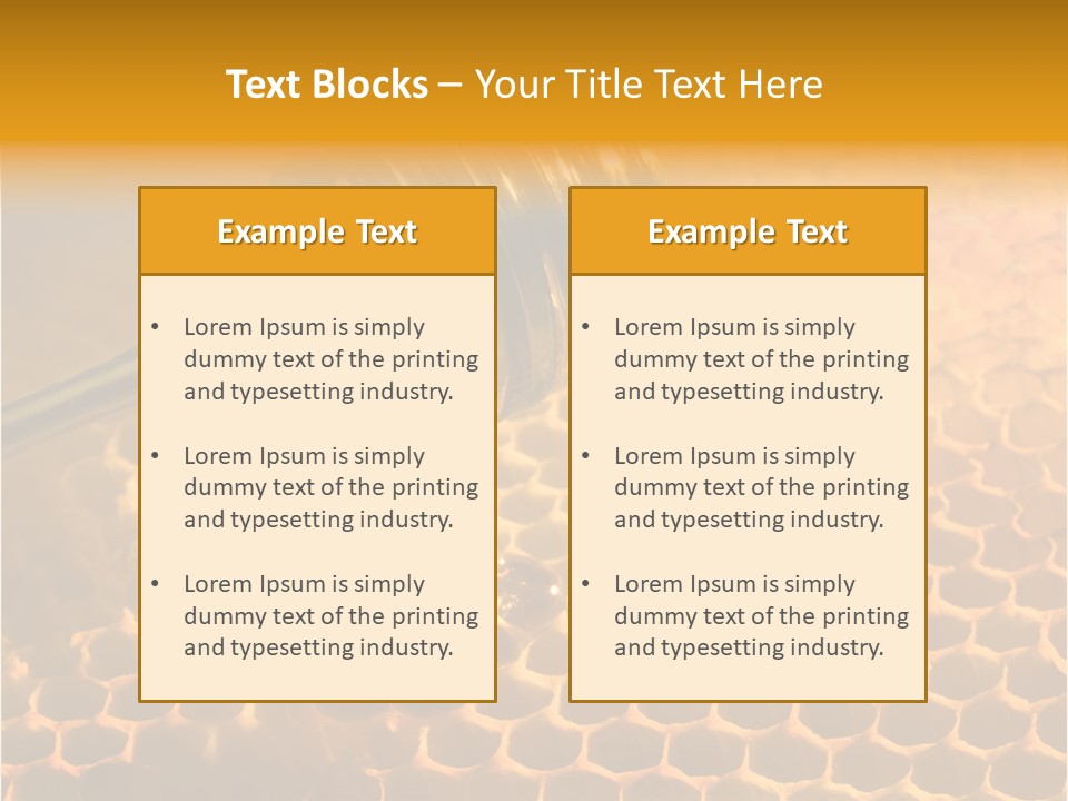 Background Honey Meal PowerPoint Template