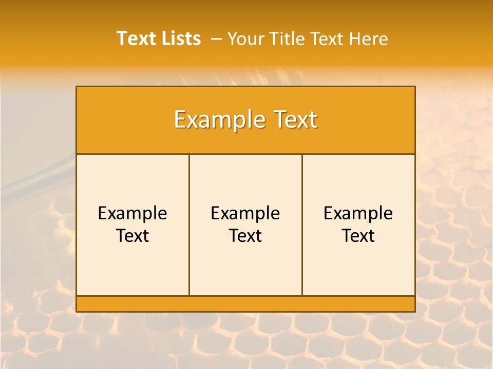 Background Honey Meal PowerPoint Template