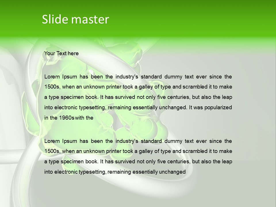 Colors Blob Green PowerPoint Template