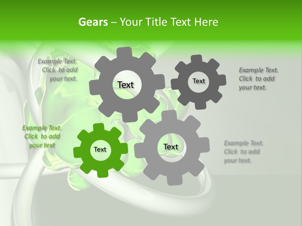 Colors Blob Green PowerPoint Template