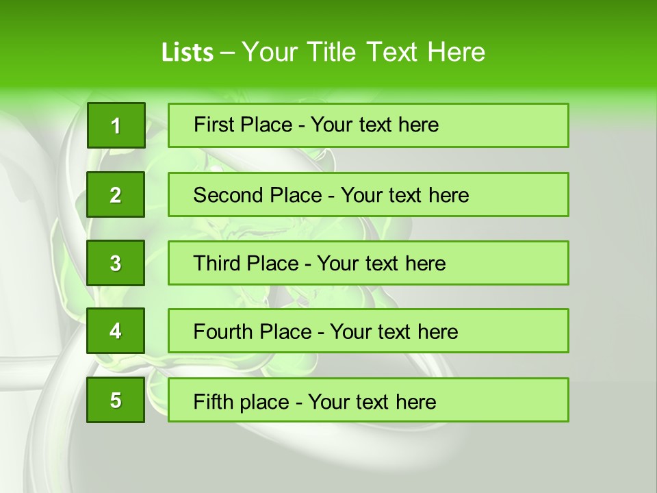 Colors Blob Green PowerPoint Template