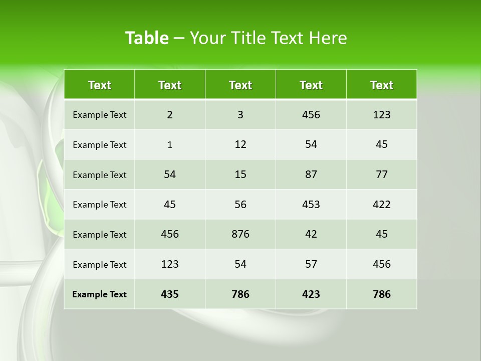 Colors Blob Green PowerPoint Template