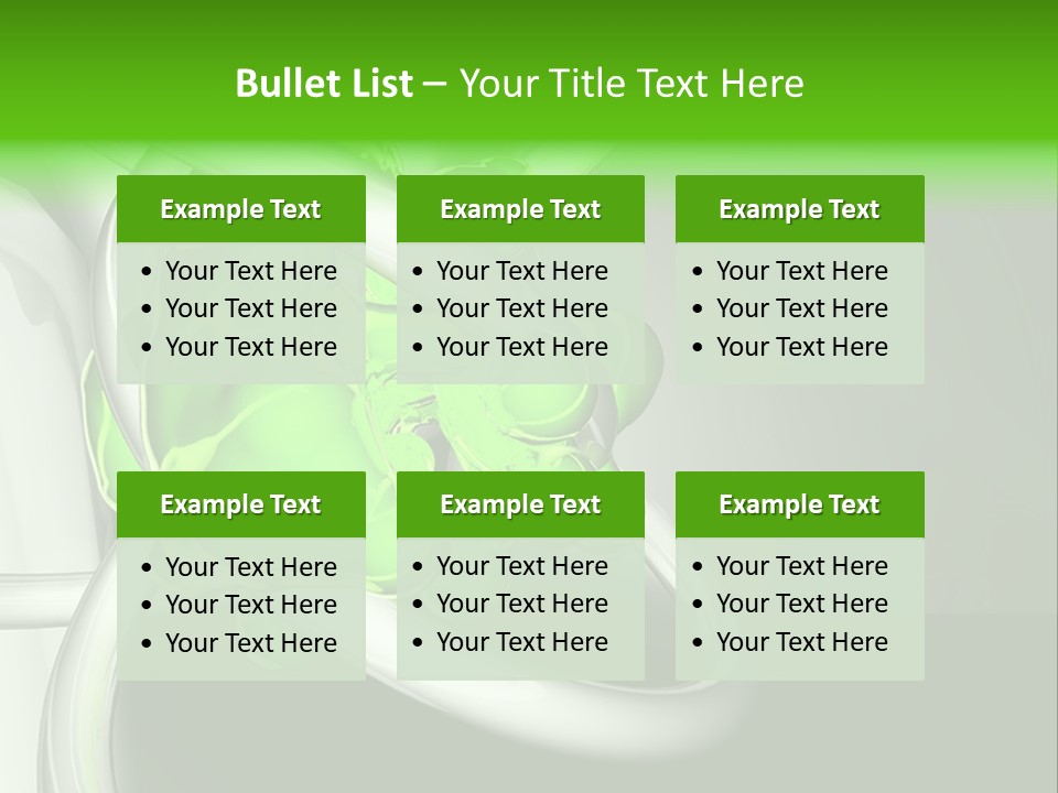 Colors Blob Green PowerPoint Template