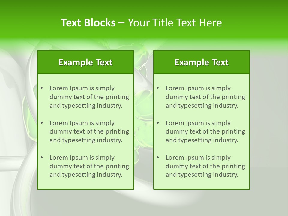 Colors Blob Green PowerPoint Template