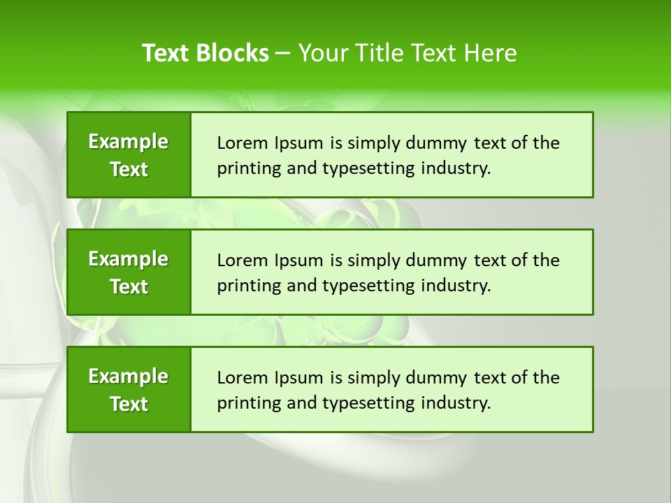 Colors Blob Green PowerPoint Template