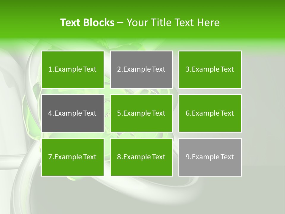 Colors Blob Green PowerPoint Template