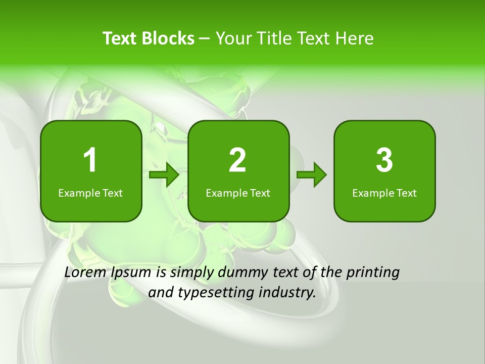 Colors Blob Green PowerPoint Template