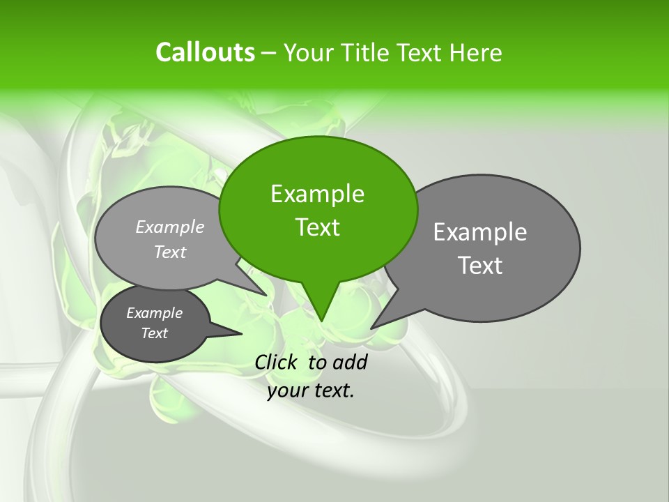 Colors Blob Green PowerPoint Template