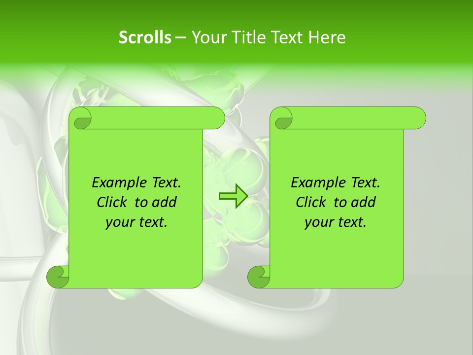 Colors Blob Green PowerPoint Template