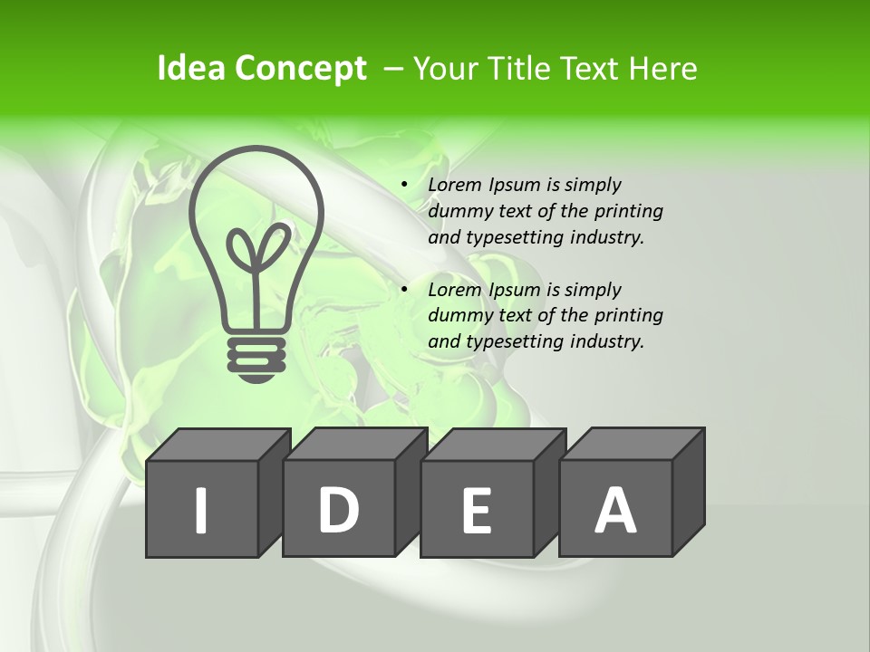 Colors Blob Green PowerPoint Template