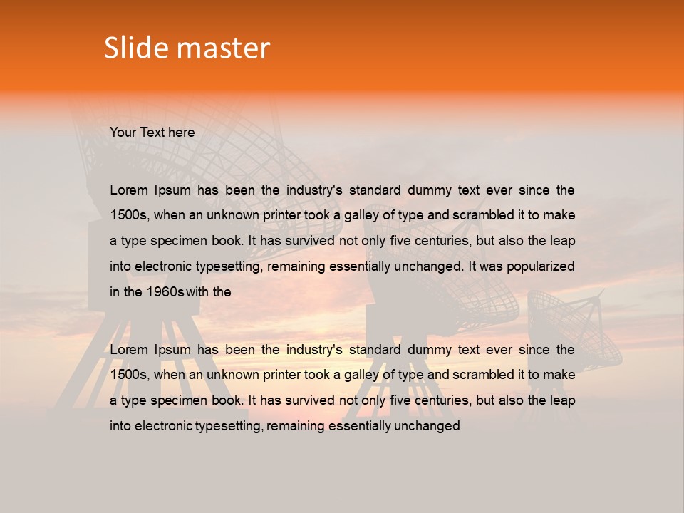 Tower Medium Dishes PowerPoint Template