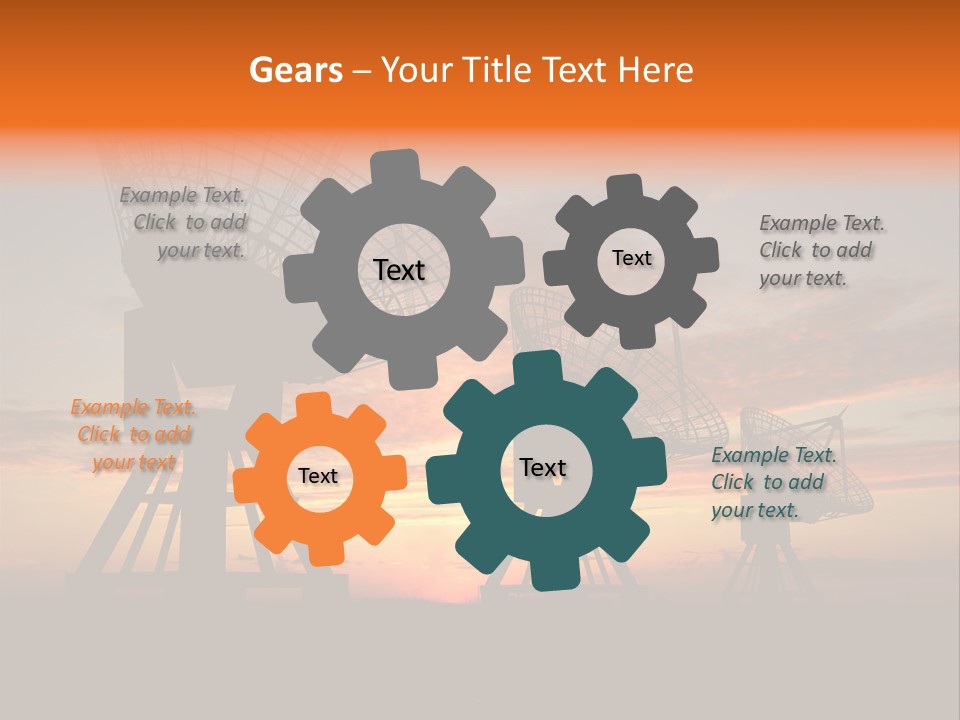 Tower Medium Dishes PowerPoint Template