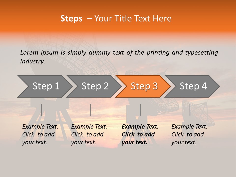 Tower Medium Dishes PowerPoint Template