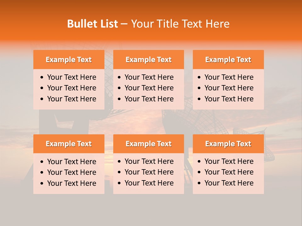 Tower Medium Dishes PowerPoint Template
