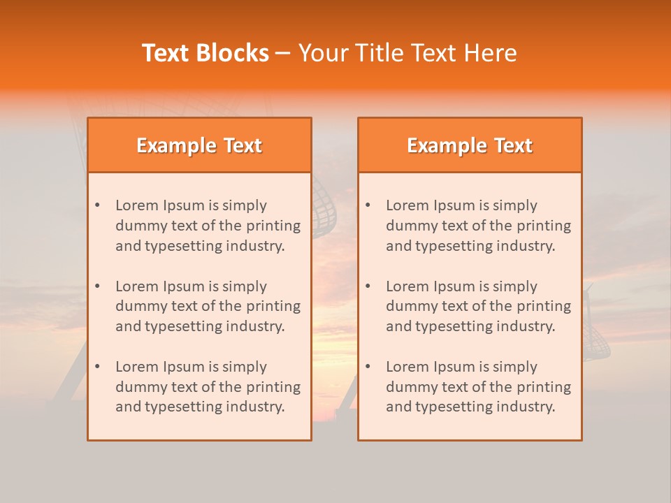 Tower Medium Dishes PowerPoint Template