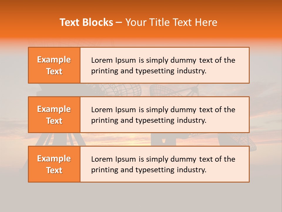 Tower Medium Dishes PowerPoint Template
