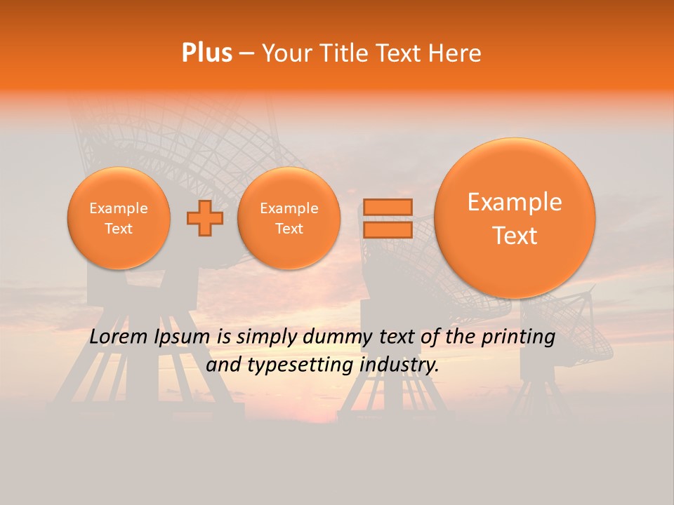 Tower Medium Dishes PowerPoint Template