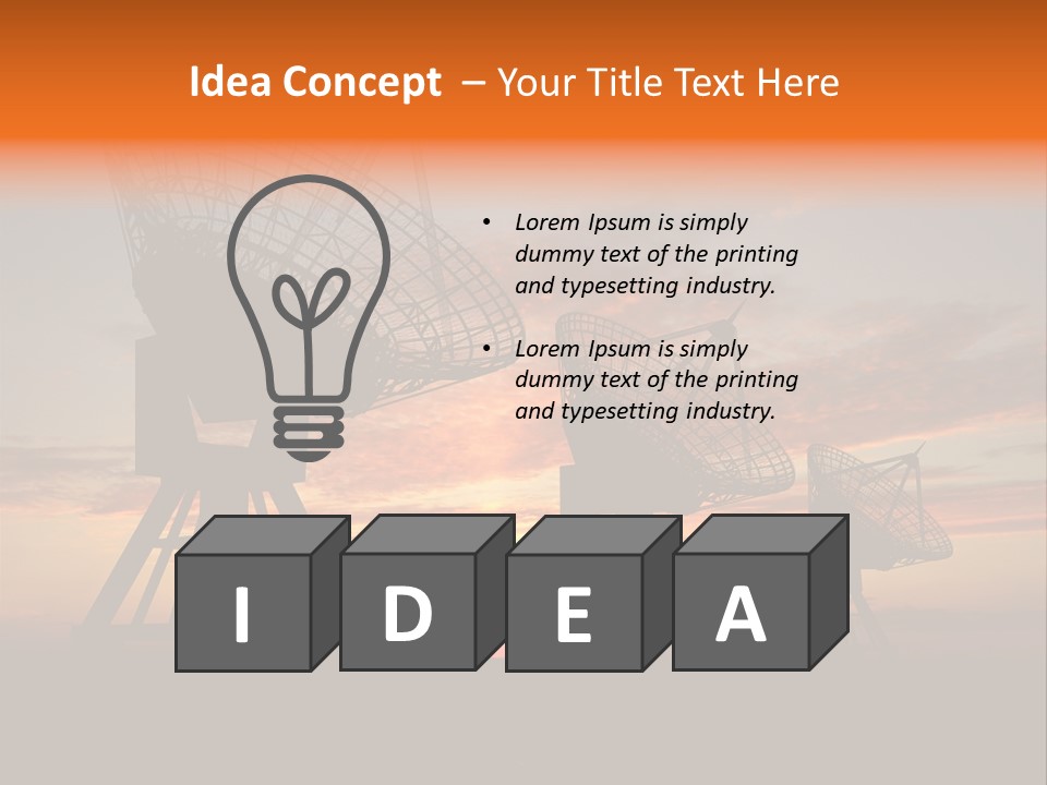 Tower Medium Dishes PowerPoint Template