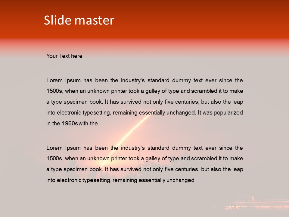 Canaveral Kennedy Trail PowerPoint Template