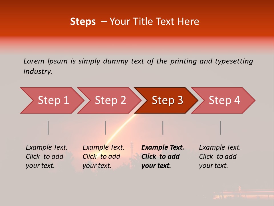 Canaveral Kennedy Trail PowerPoint Template
