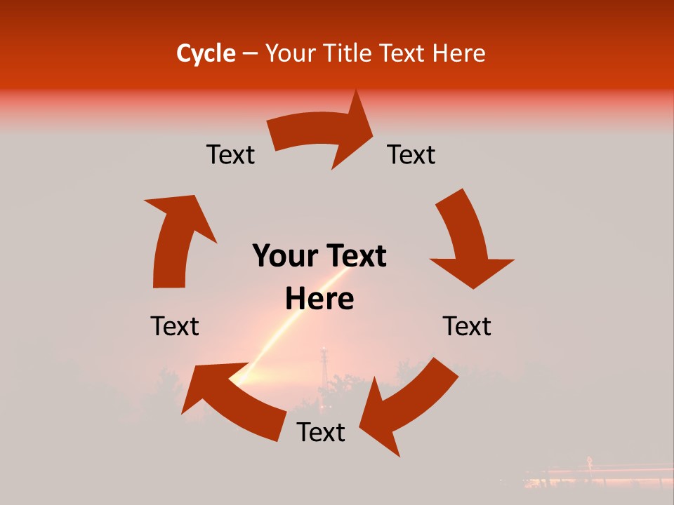 Canaveral Kennedy Trail PowerPoint Template