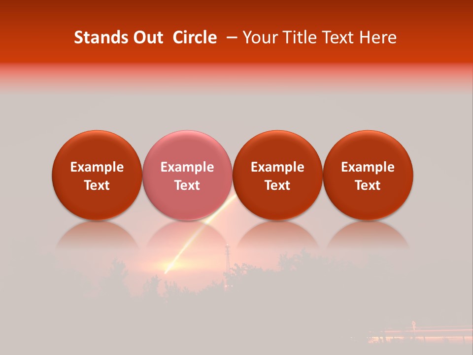 Canaveral Kennedy Trail PowerPoint Template