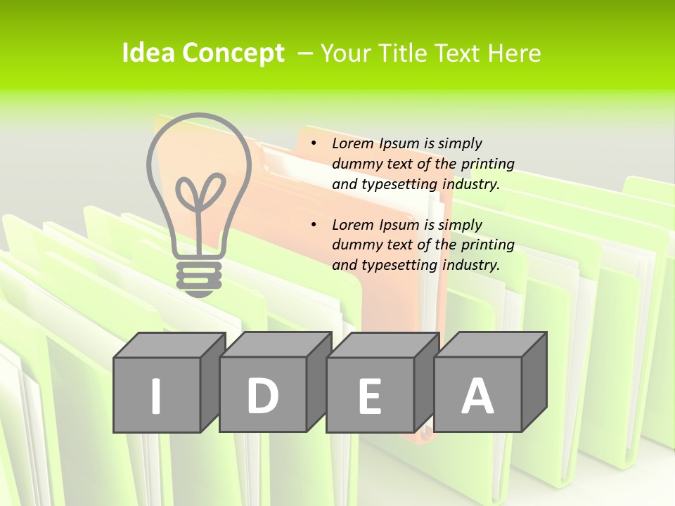 Reflect Element Message PowerPoint Template