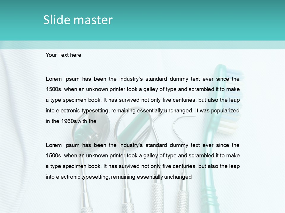 Object Pain Orthodontist PowerPoint Template