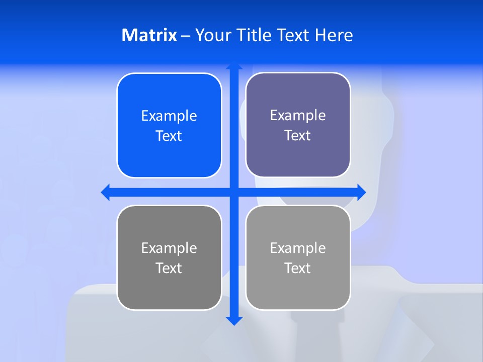 Leadership Standing Senior PowerPoint Template