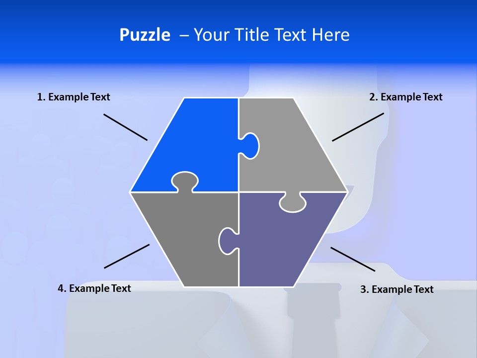 Leadership Standing Senior PowerPoint Template