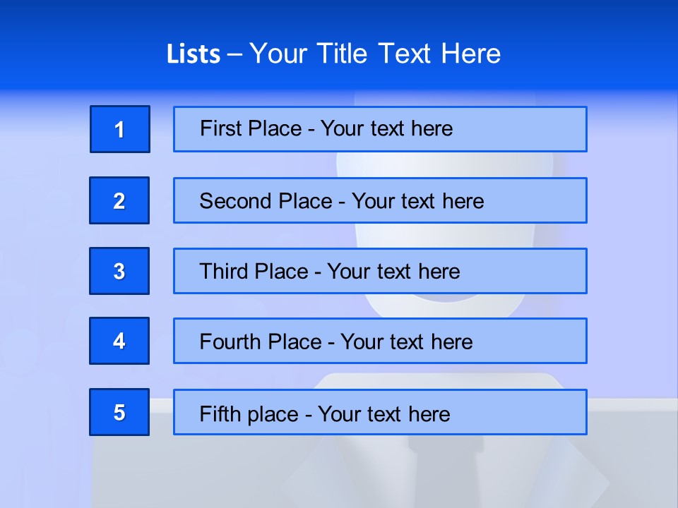 Leadership Standing Senior PowerPoint Template