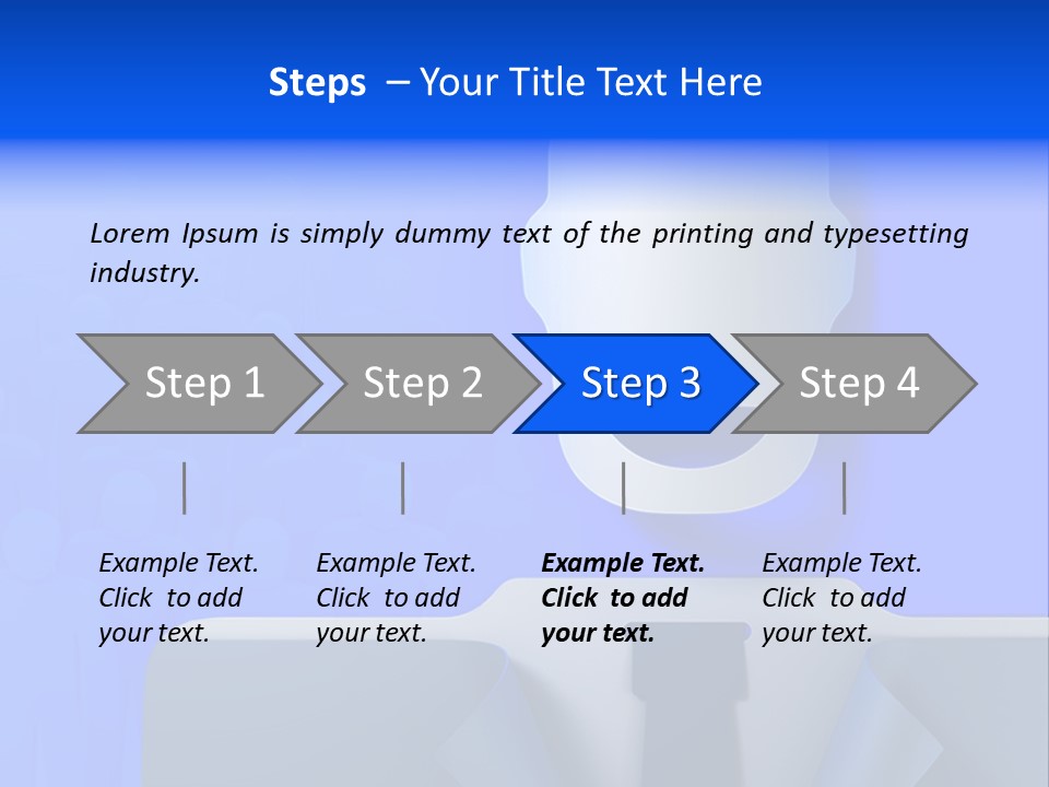 Leadership Standing Senior PowerPoint Template