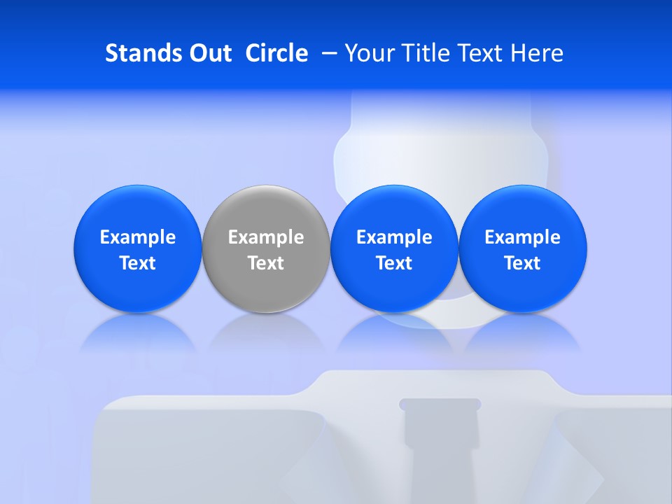 Leadership Standing Senior PowerPoint Template