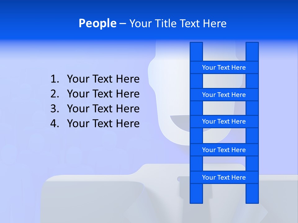 Leadership Standing Senior PowerPoint Template