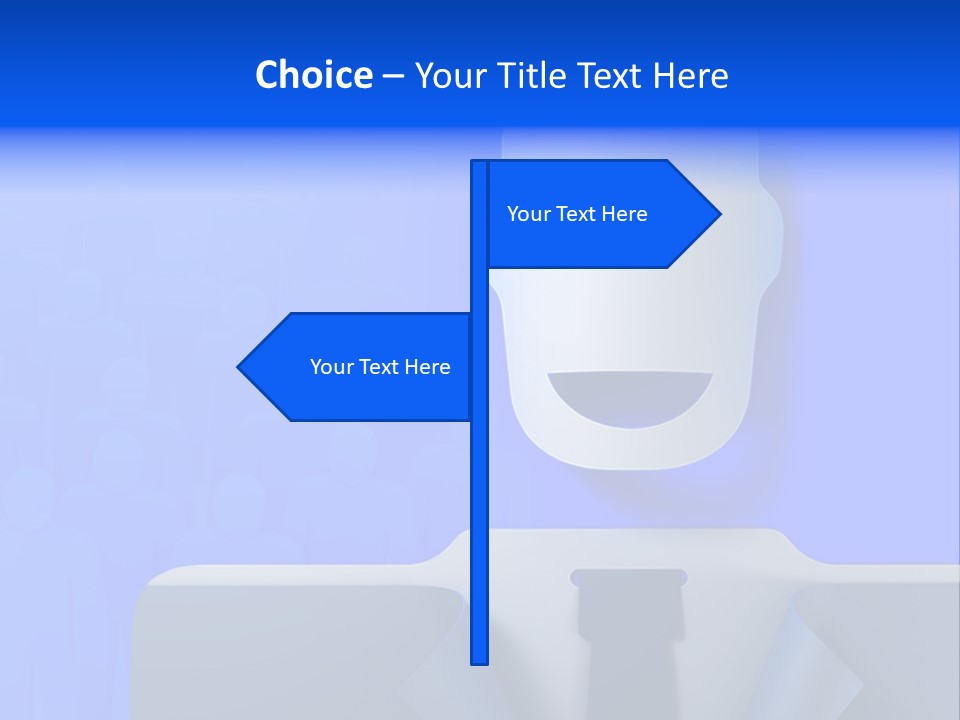 Leadership Standing Senior PowerPoint Template