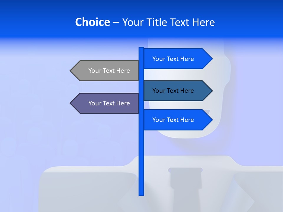 Leadership Standing Senior PowerPoint Template